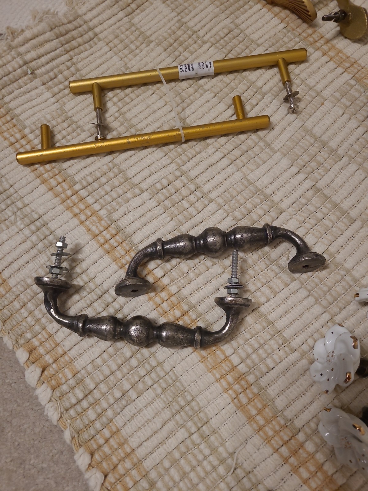 Antique Door Knobs, Drawer Pulls, and Miscellaneous Hardware Set