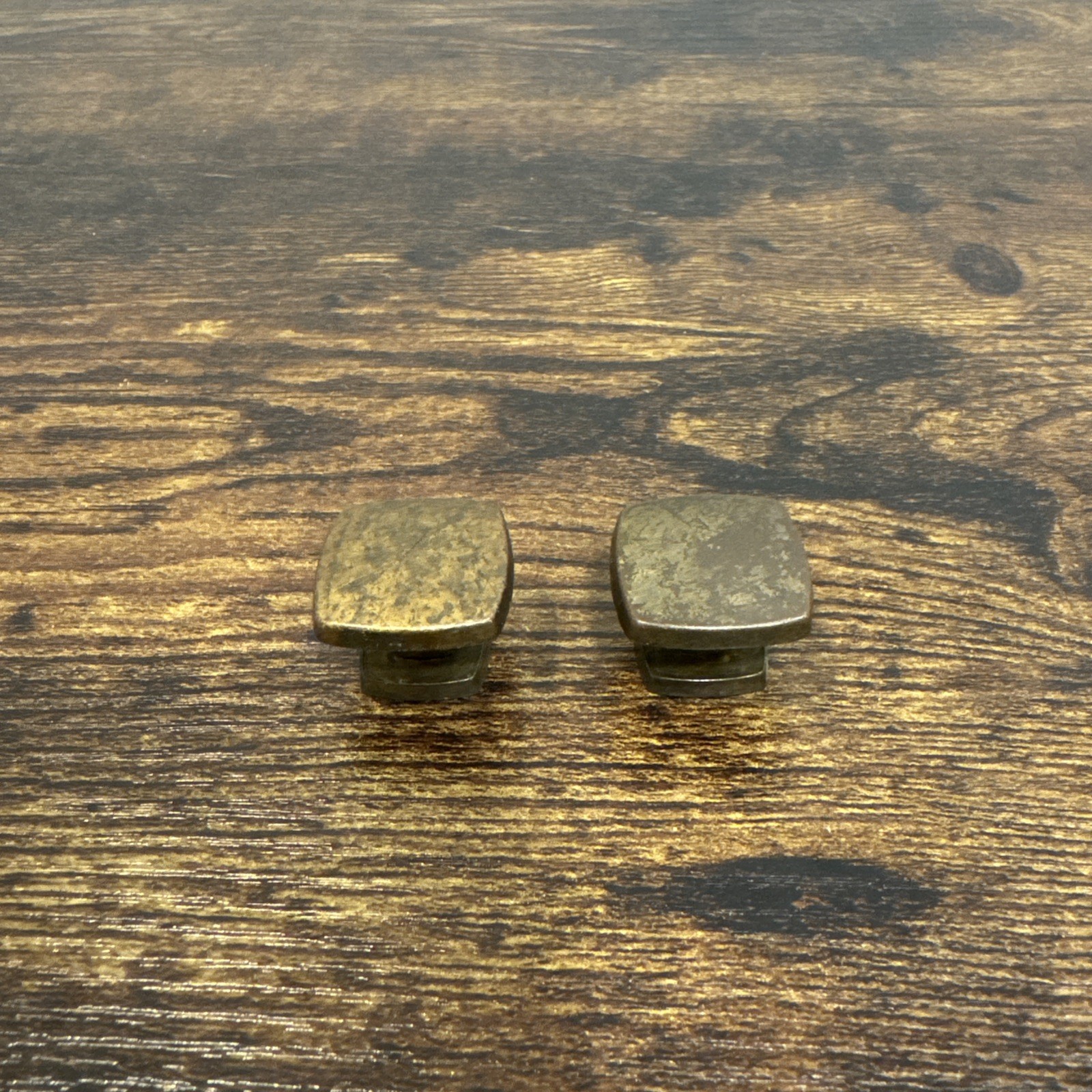 Drexel Newport Drawer Knobs 2 Brass Handles Vintage Hardware Dresser Pulls