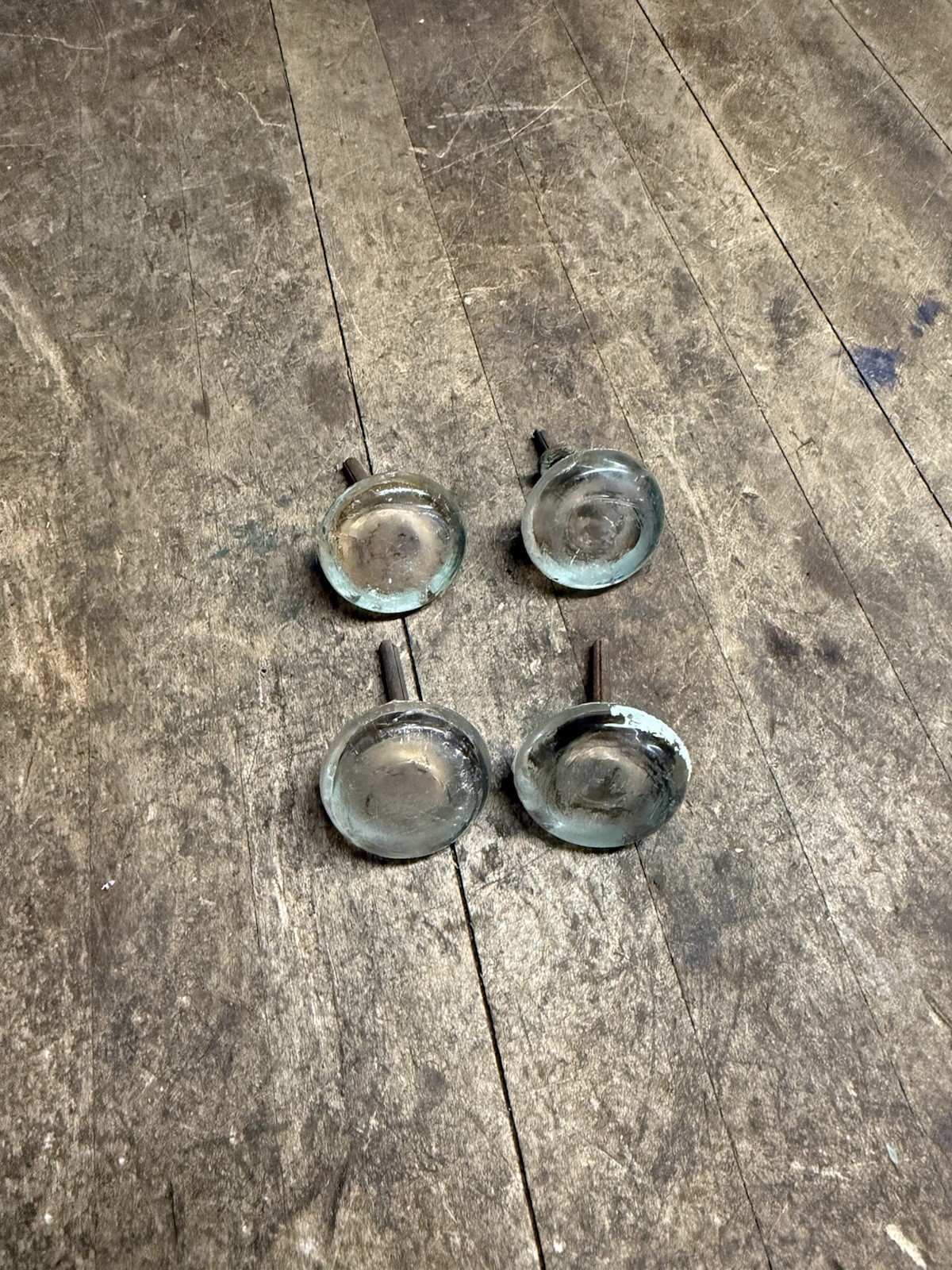 Antique Old Victorian Cabinet Drawer Pulls Glass Knobs Handles Hardware Lot USA