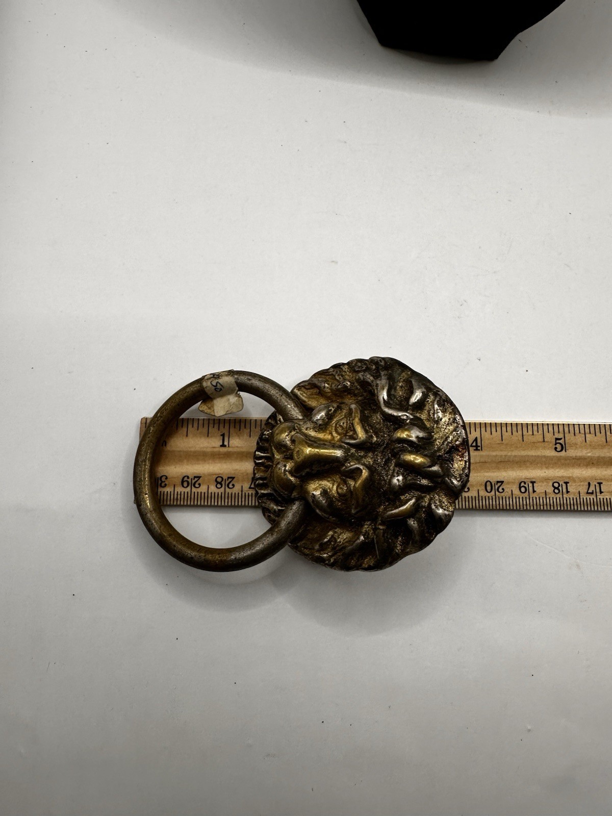 Vintage Lion Head Drawer Pull Drop Ring Cabinet Door Chest Dresser Knob Screws