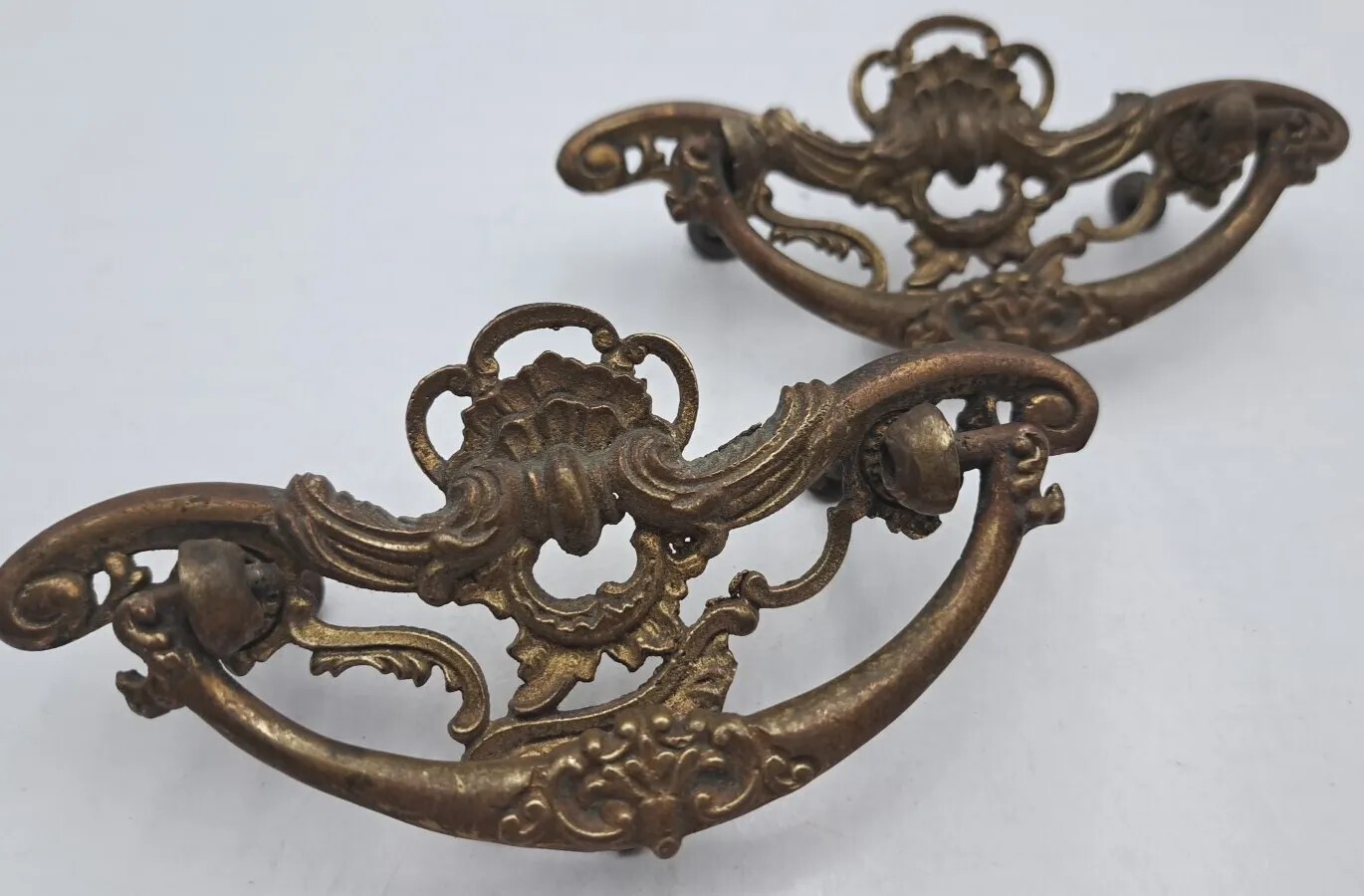 Drop Bail Pulls Drawer Hardware Cabinet Cupboard Handles Ornate Victorian