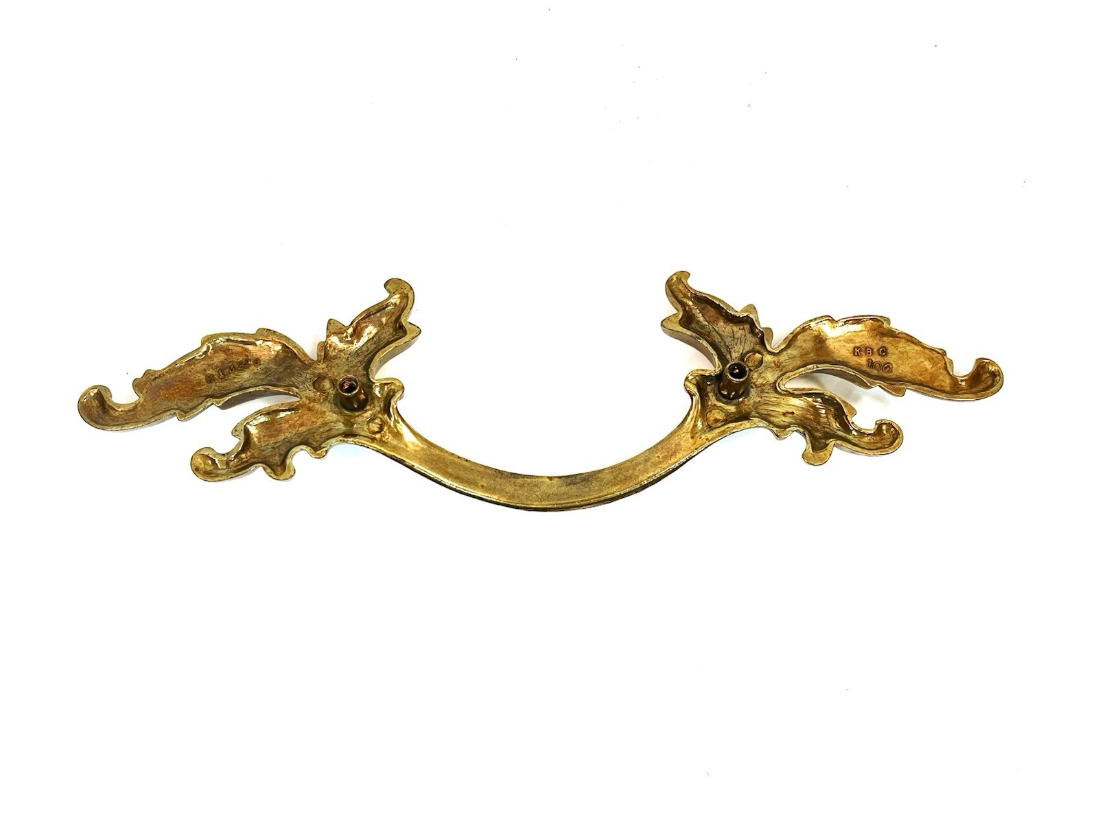 KBC Keeler Brass Co Vintage 9.25″ LONG Drawer Pull Fixed Handle 3.75″ OCB