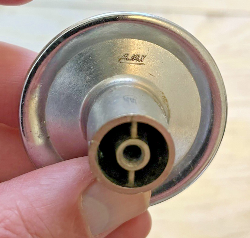 Ajax Chrome Vintage Knobs & Handle Large Lot Cupboard Drawer Cabinet MCM 31 USA