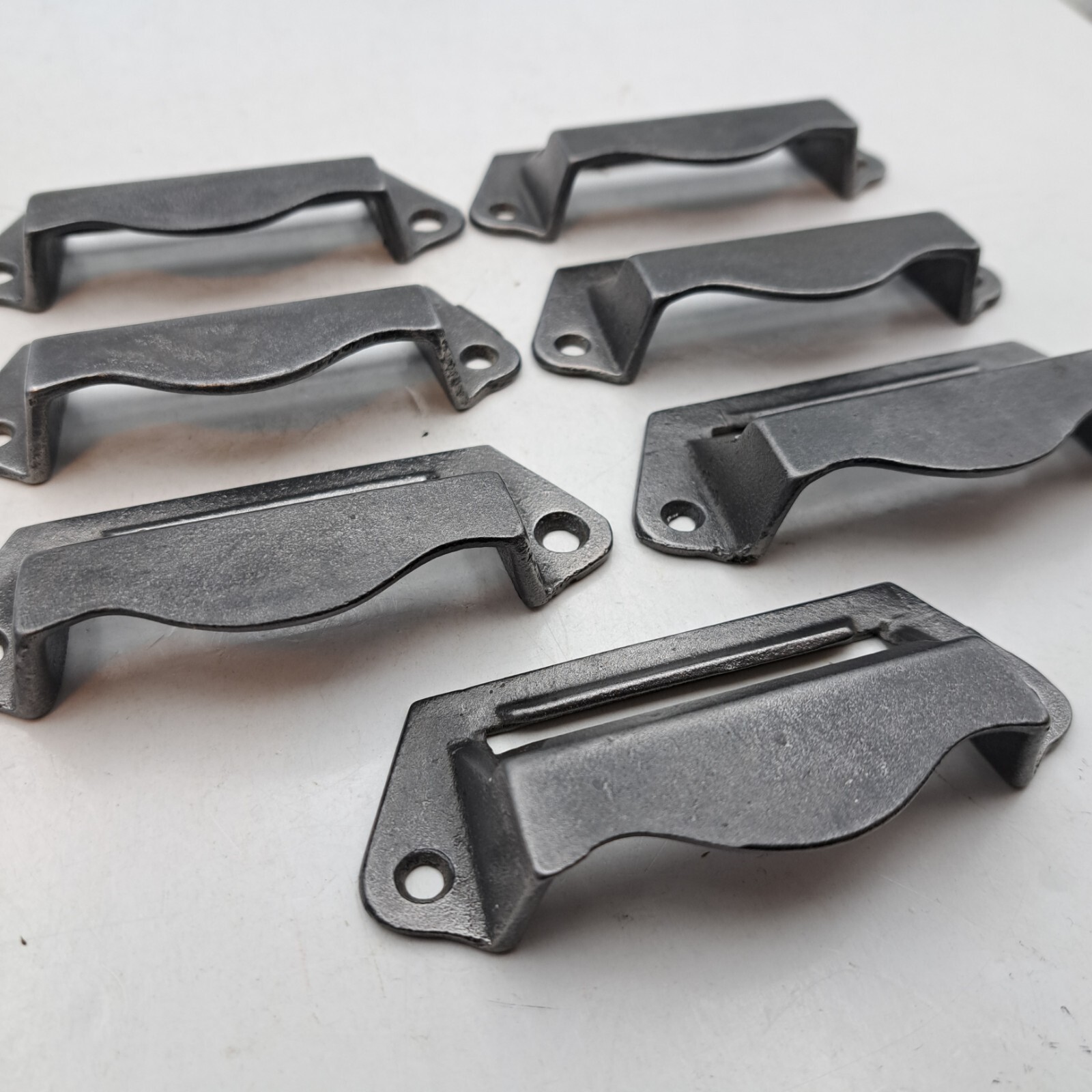 Antique / Vintage Bin Pulls Drawer Apothecary Cabinet Handles Hardware Lot of 7