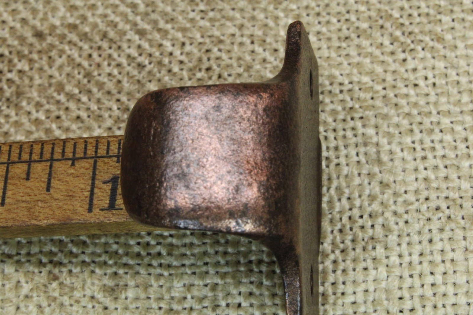2 Old Window Sash Lifts Pulls Cast Iron Copper Bronze Finish Victorian Windsor