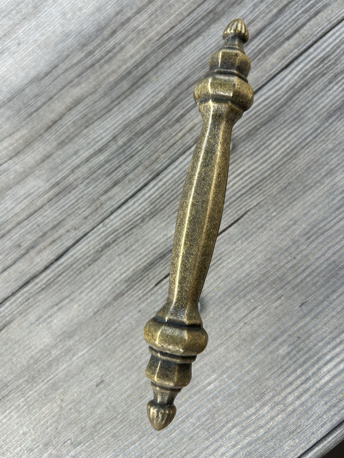 Brass Drawer Pull 6” Long With 3” Between Screw Holes Mid Century Traditional