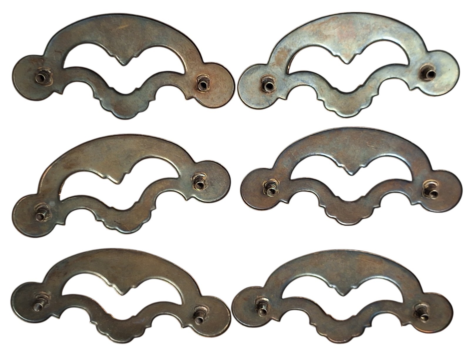 MCM Brass Drawer Pulls 3″ 1/2 Screw Center Count Of 6