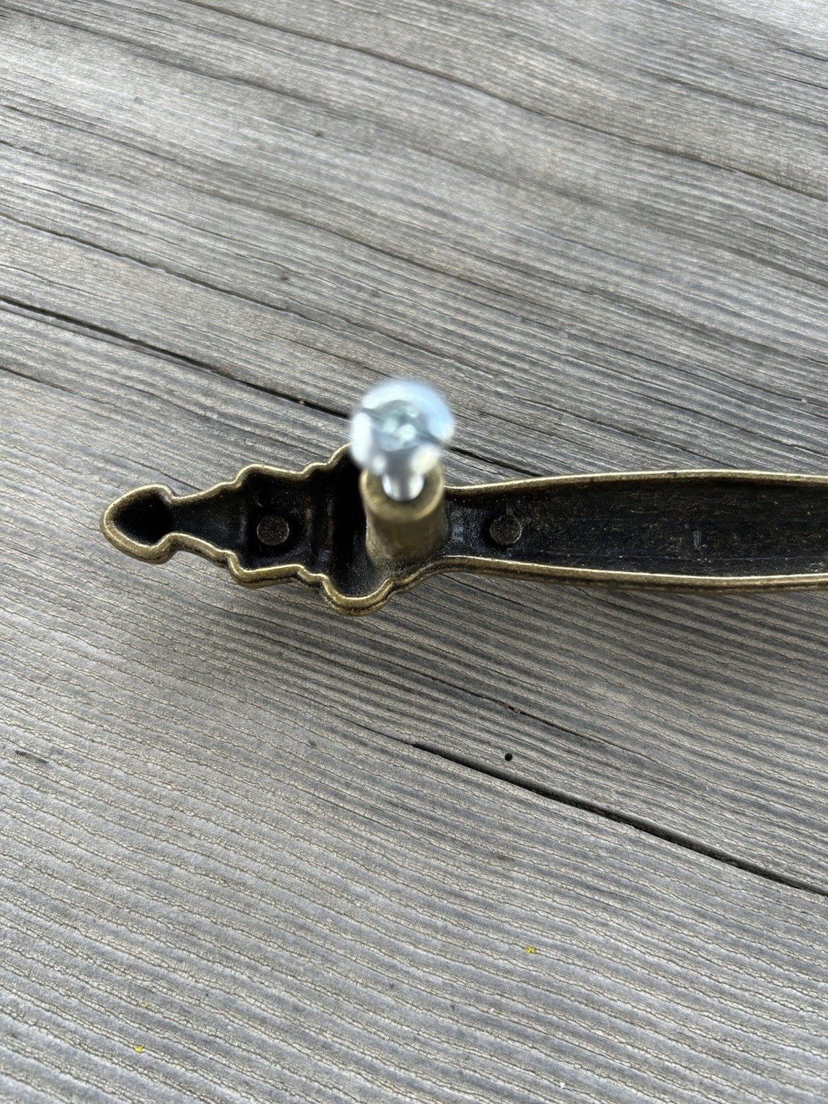 Brass Drawer Pull 6” Long With 3” Between Screw Holes Mid Century Traditional