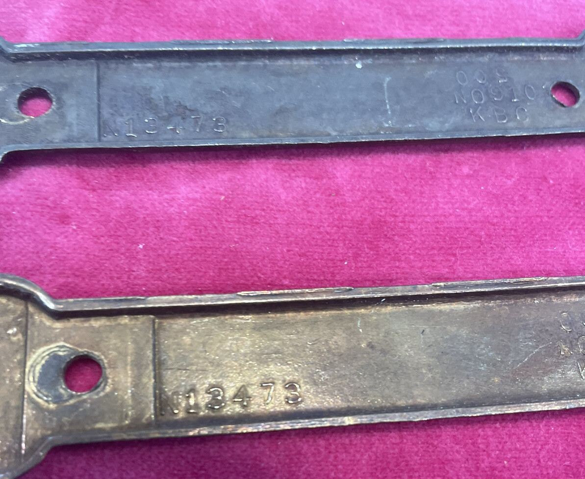 Lot Of 4 Furniture Brass Plates Back Plate
