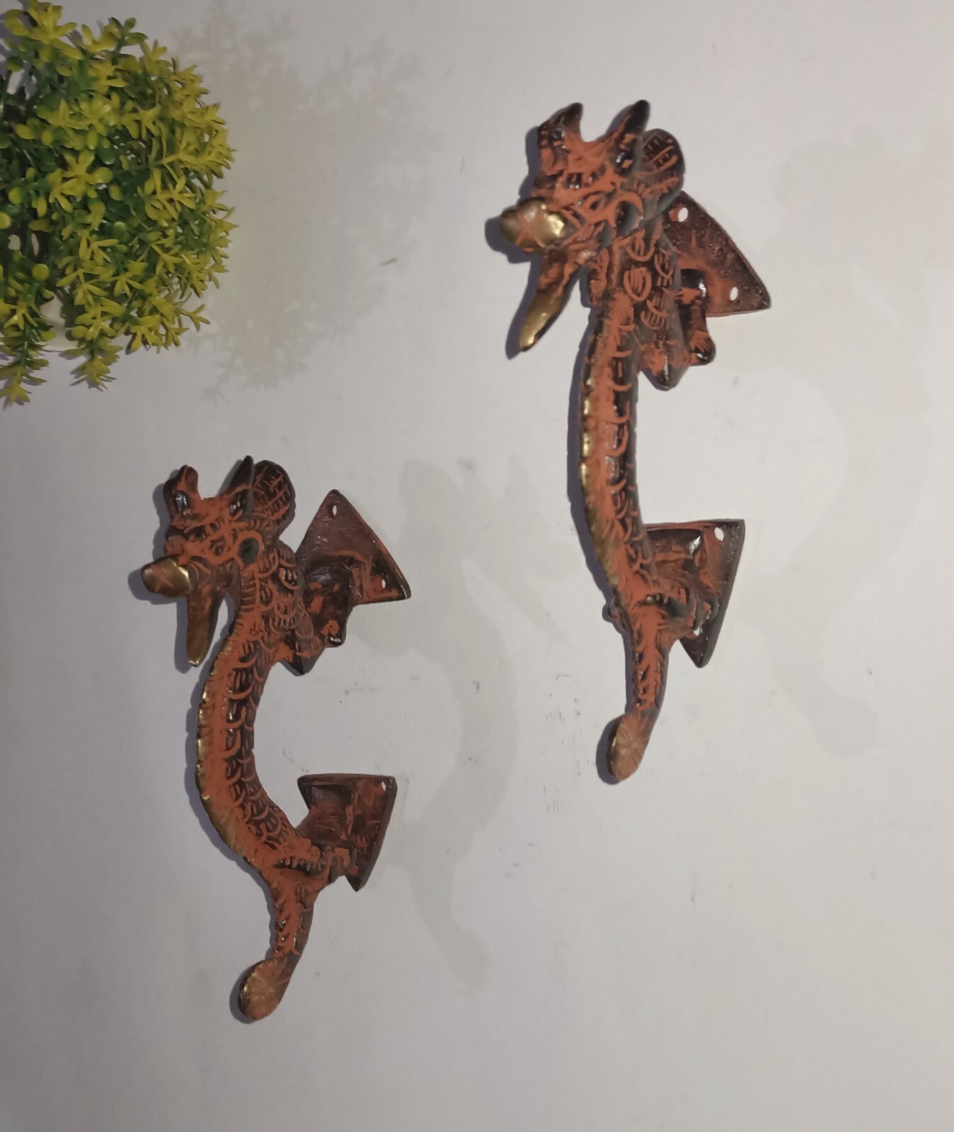 Dragon Shape Door Pull Handmade Doorware Handle Mythological Creature HK