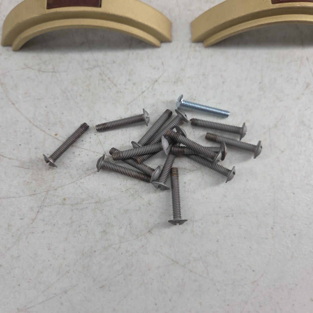 Vintage Lot of 8 Curved Handle Drawer Pulls Dresser Cabinet Mid Century Modern