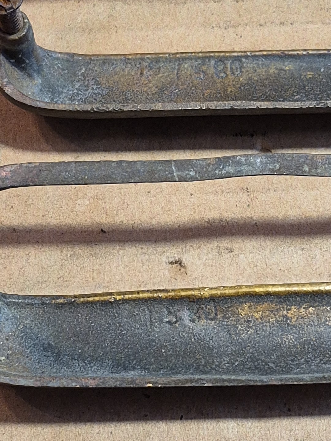 Pair Of Vintage Brass Drawer Pulls Reclaimed 4″ Centers