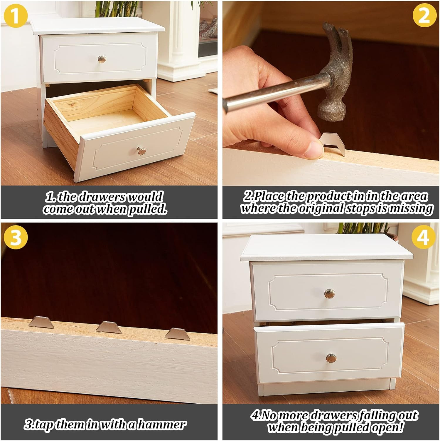 Drawer Stops for Dresser Metal Stoppers Antique Style Track Guide and Glides Sto