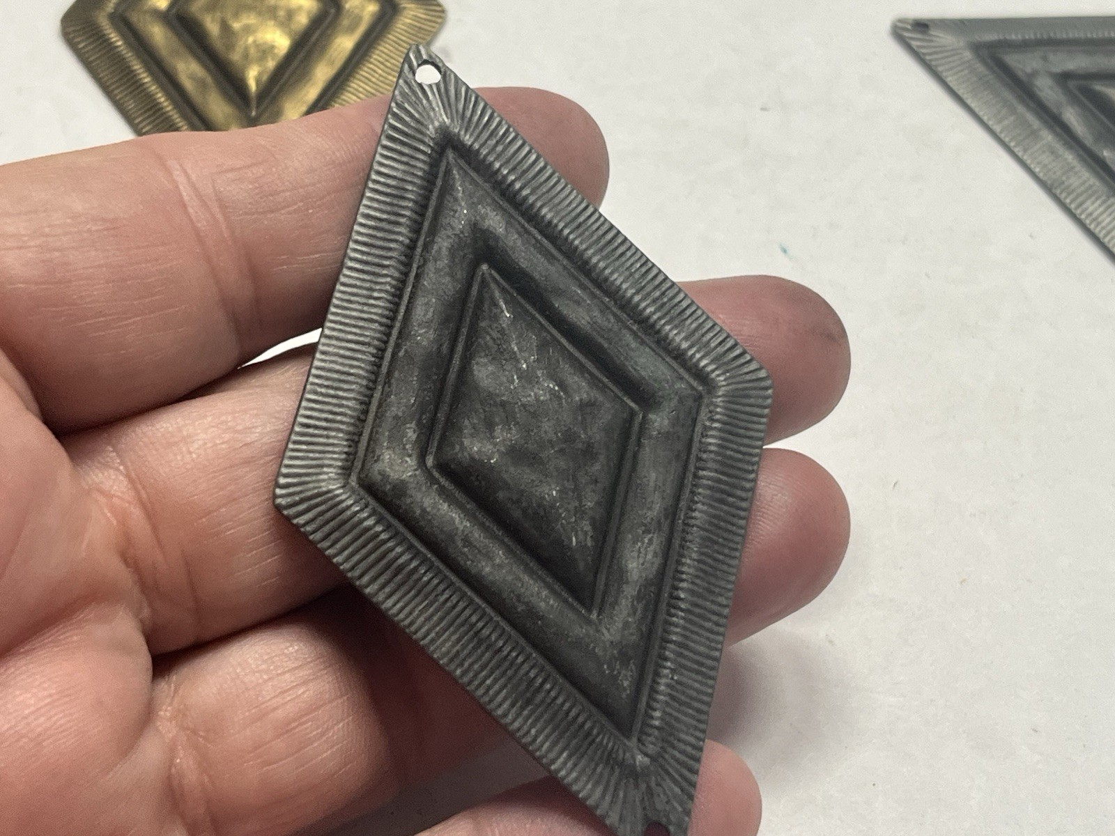 VTG. Lot (13) NOS KBC Decorative Diamond Bronze,Gray, Dark Gray Accent Hardware