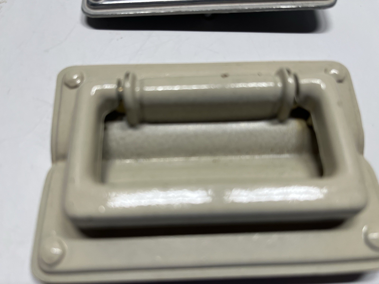 Vintage Lot (9) NOS KBC Mixed Heavy Rectangular Recessed Drop Bail Pulls