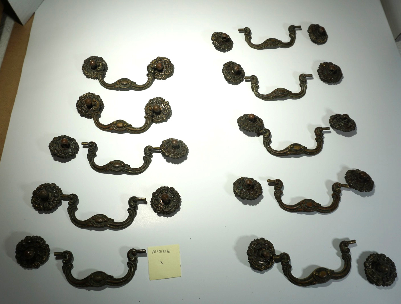 Vintage Keeler Brass Company’s Drop Bail Drawer Pulls Lot K6613 As Is