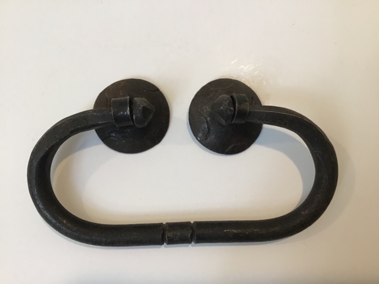 Primitive Forged Metal Drawer Pulls Iron or Steel? Wire Mount