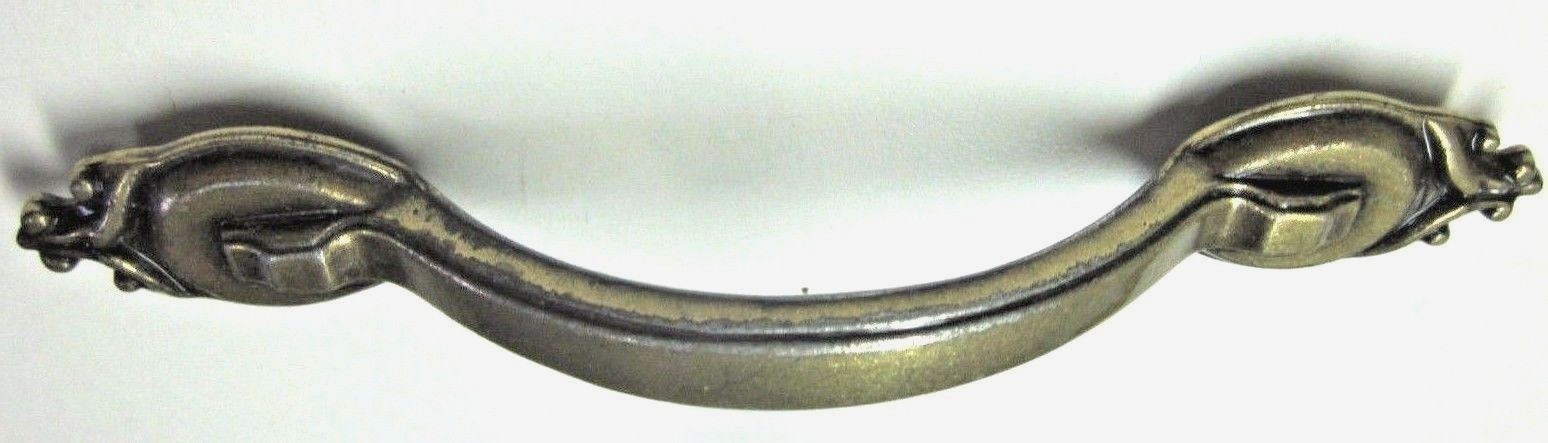 Amerock 735 Drawer Pull Handle Dark Aged Brass 3″ Centers Mid Century 1 Vtg MCM