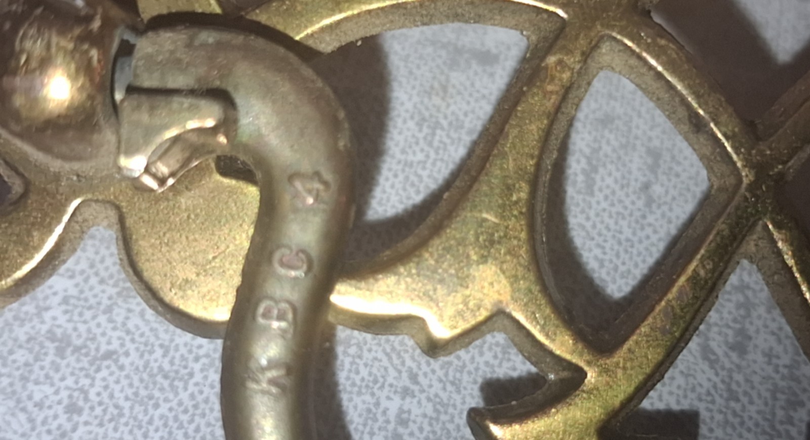 Vintage KBC Keller Brass Batwing Drawer Pull Handles Lot 10 Mid Century