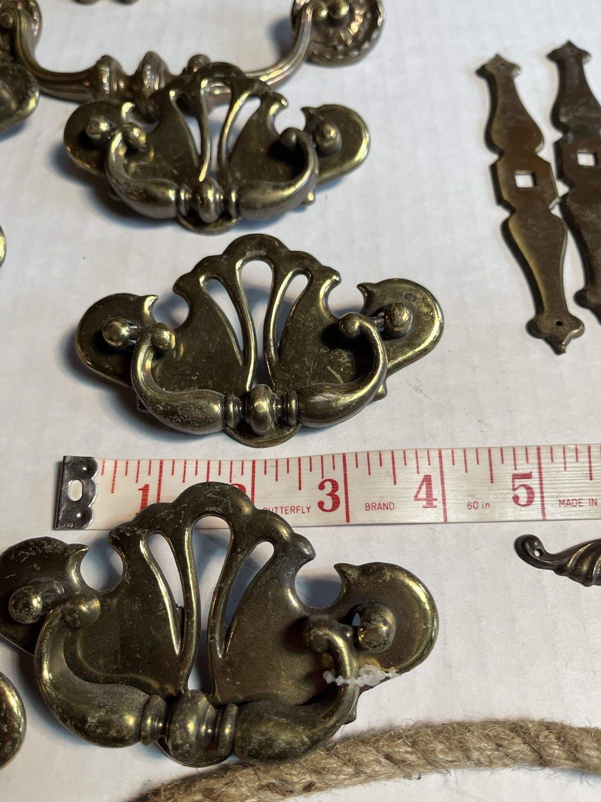 Antique/Vintage Hardware Furniture Drawer Pulls Handles Metal Brass Victorian