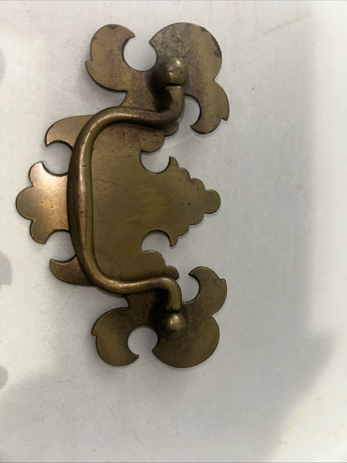 vintage brass drop bail drawer pulls antique Kool Design 4 1/4 Inch X 2 1/2 Each