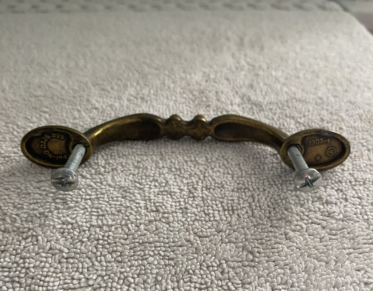 Vintage Drawer Pulls Brass 1985 Traditional