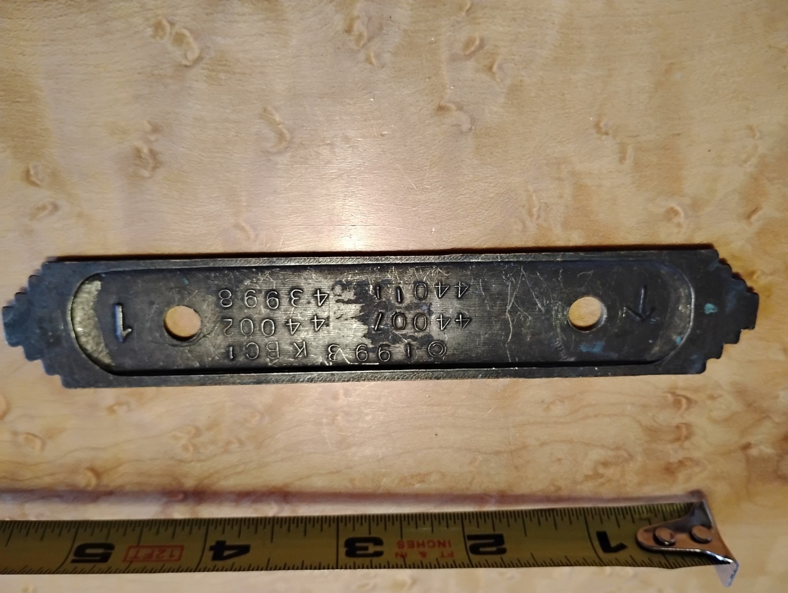 Vintage Art Deco Keeler Brass Co Green Dresser Drawer Pull Handle KBC