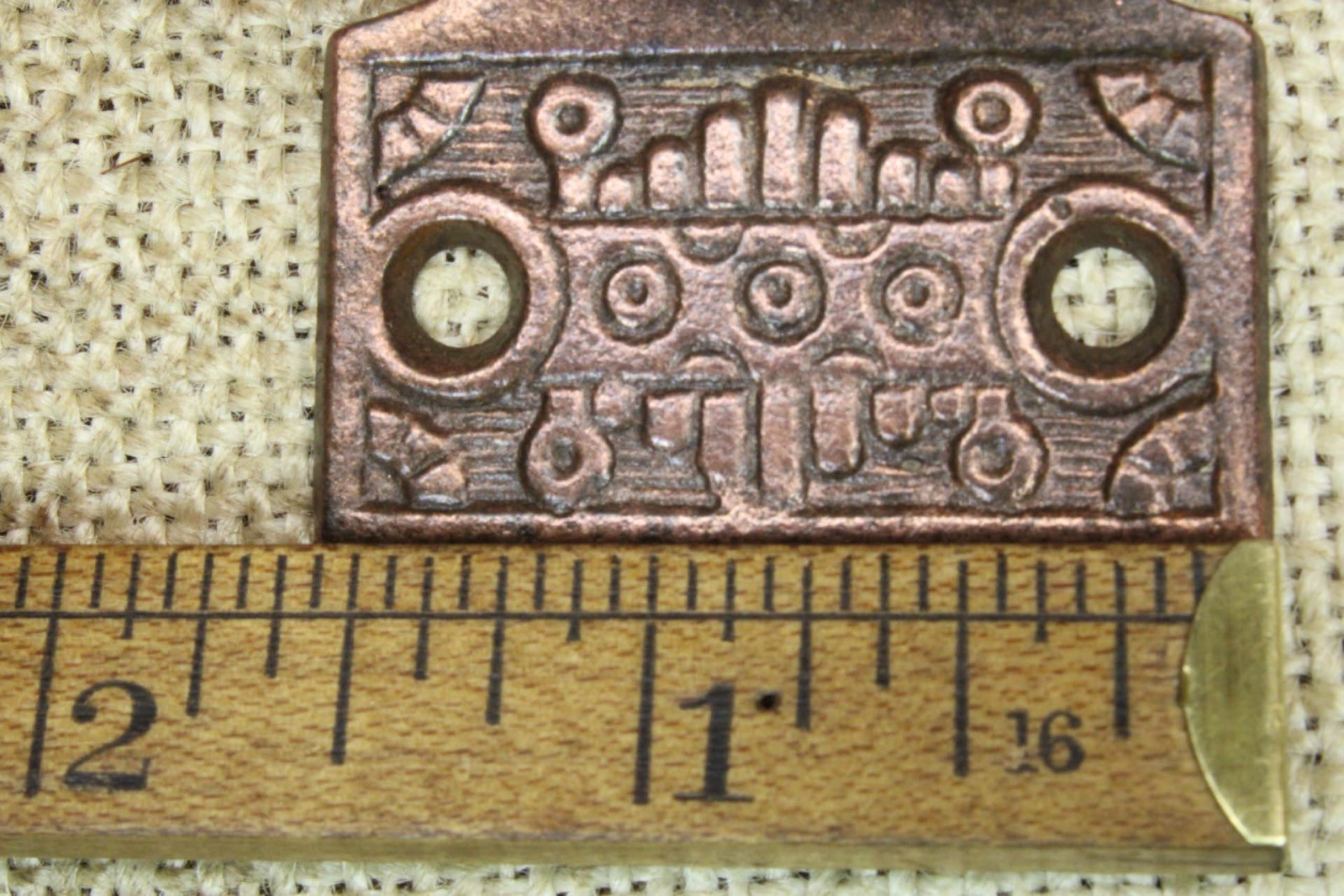 2 Old Window Sash Lifts Pulls Cast Iron Copper Bronze Finish Victorian Windsor