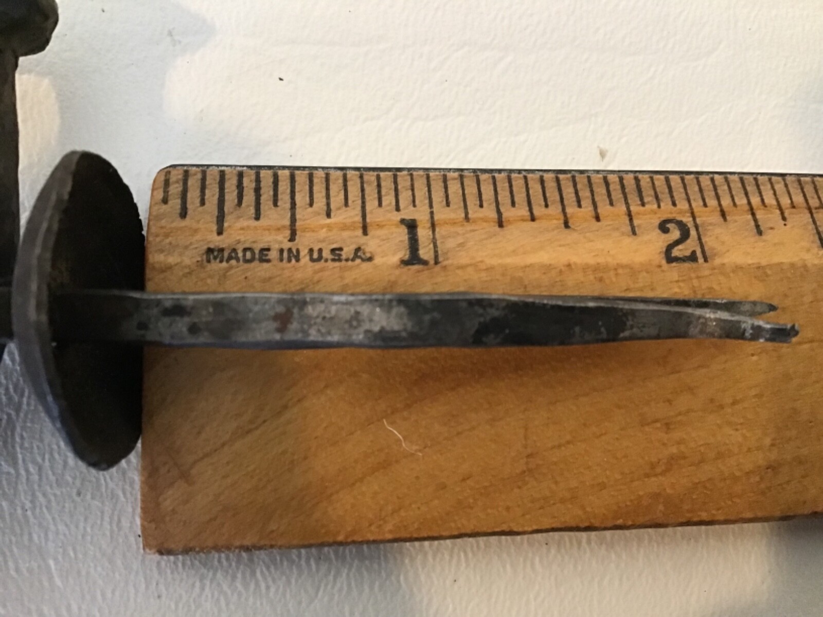 Primitive Forged Metal Drawer Pulls Iron or Steel? Wire Mount