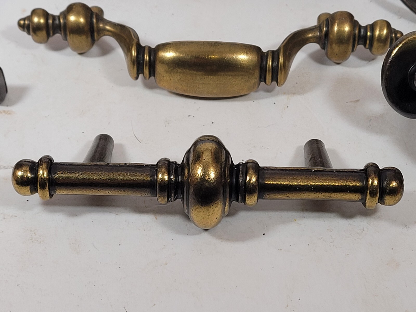 Mixed Lot Dresser Furniture Metal Wood Ceramic Drawer Handles Knobs Vintage