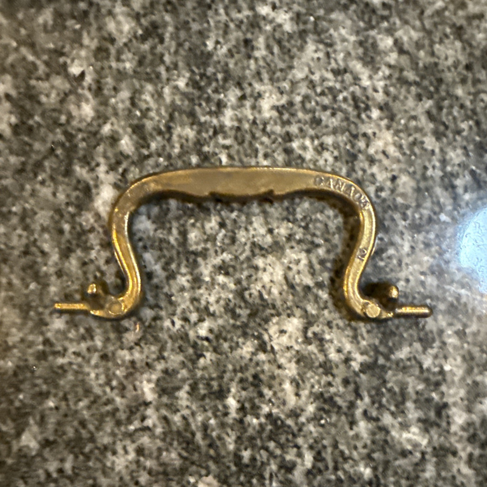 Bail Handle CB-1844 For Drop Pull Repair Dark Aged Brass 3-7/8″ Length Vintage 1