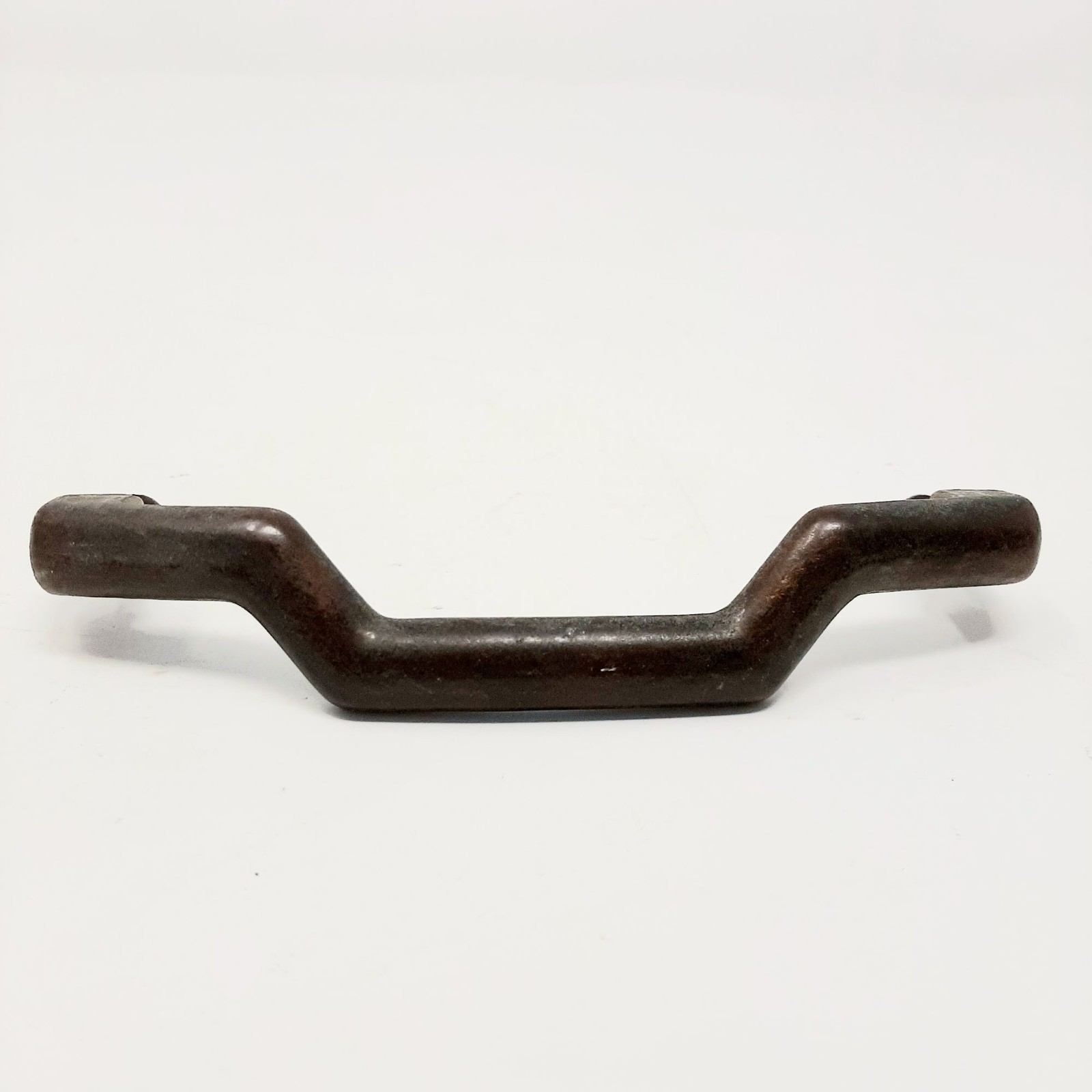 Vintage Geometric MCM Drawer Pulls 5 1/2 In Handles Copper Color Set of 5