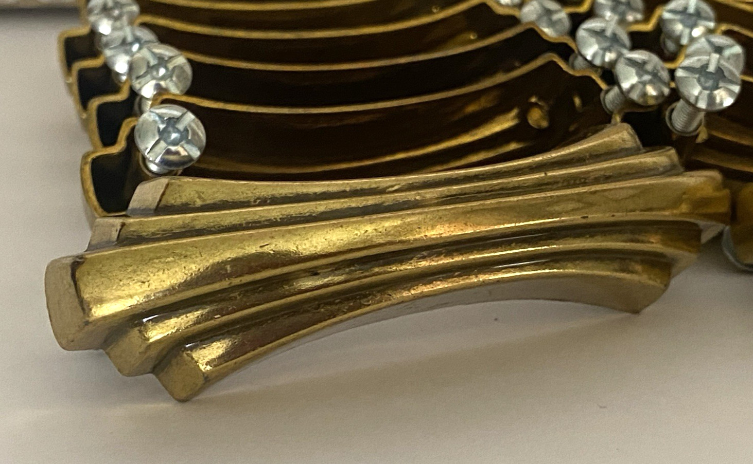 VTG LOT 20 Gold ART DECO Hollywood Regency MCM Waterfall Door Pulls Handles
