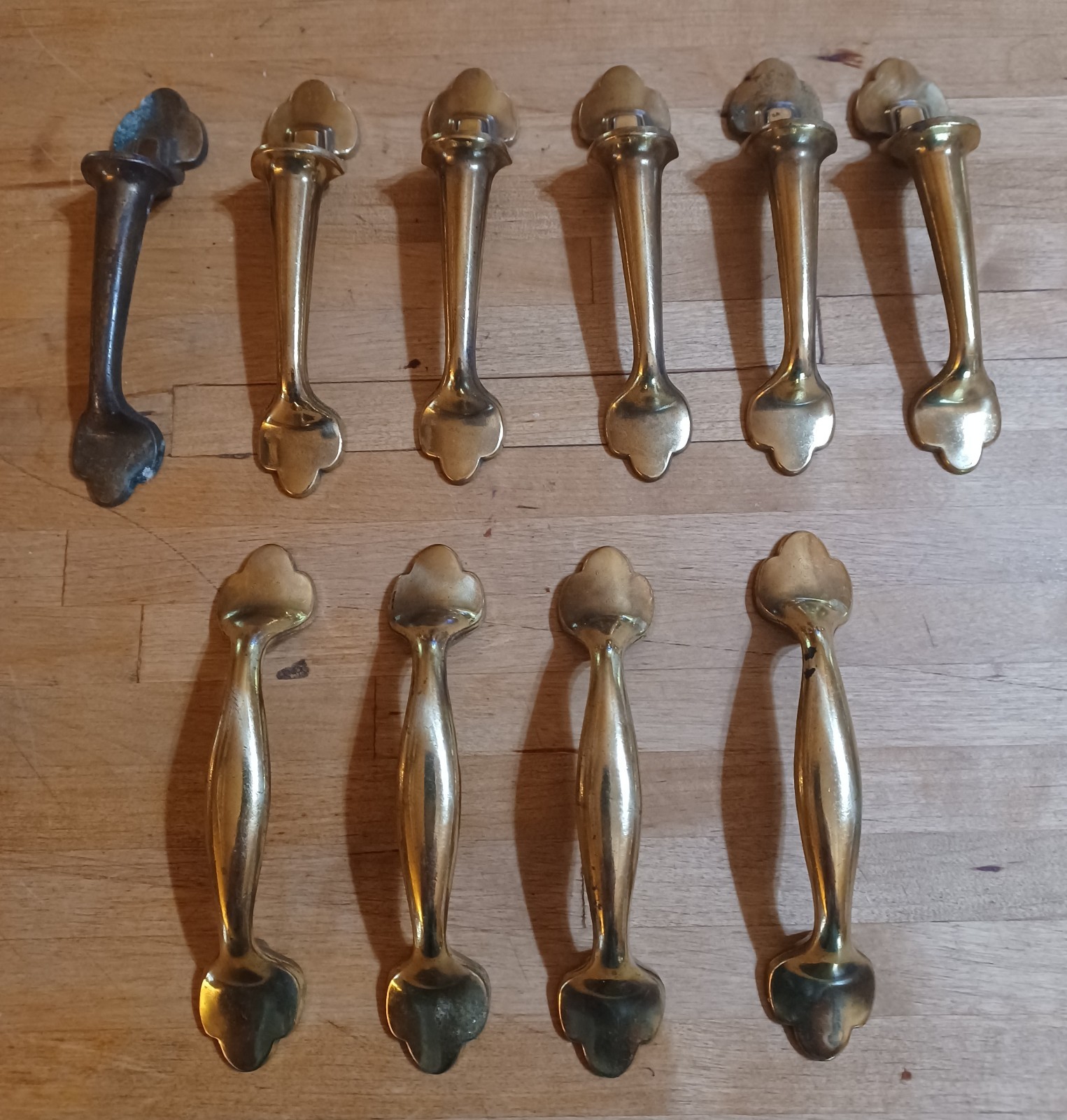 Mixed Lot of 10 Vintage Keeler Brass Company Drawer Pulls N16122 and N14395