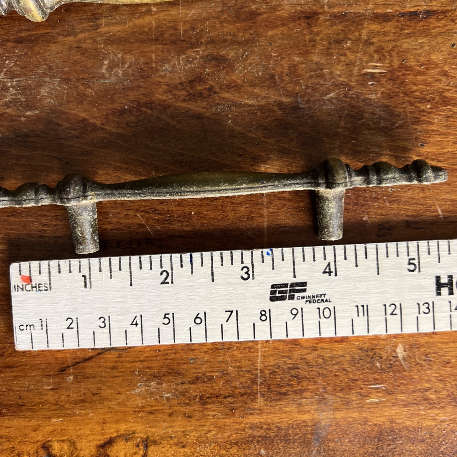 Lot Of 31 VTG Brass Drawer/Door Pulls-5.5” Long-3” Centers-Shiny Patina-40Screws