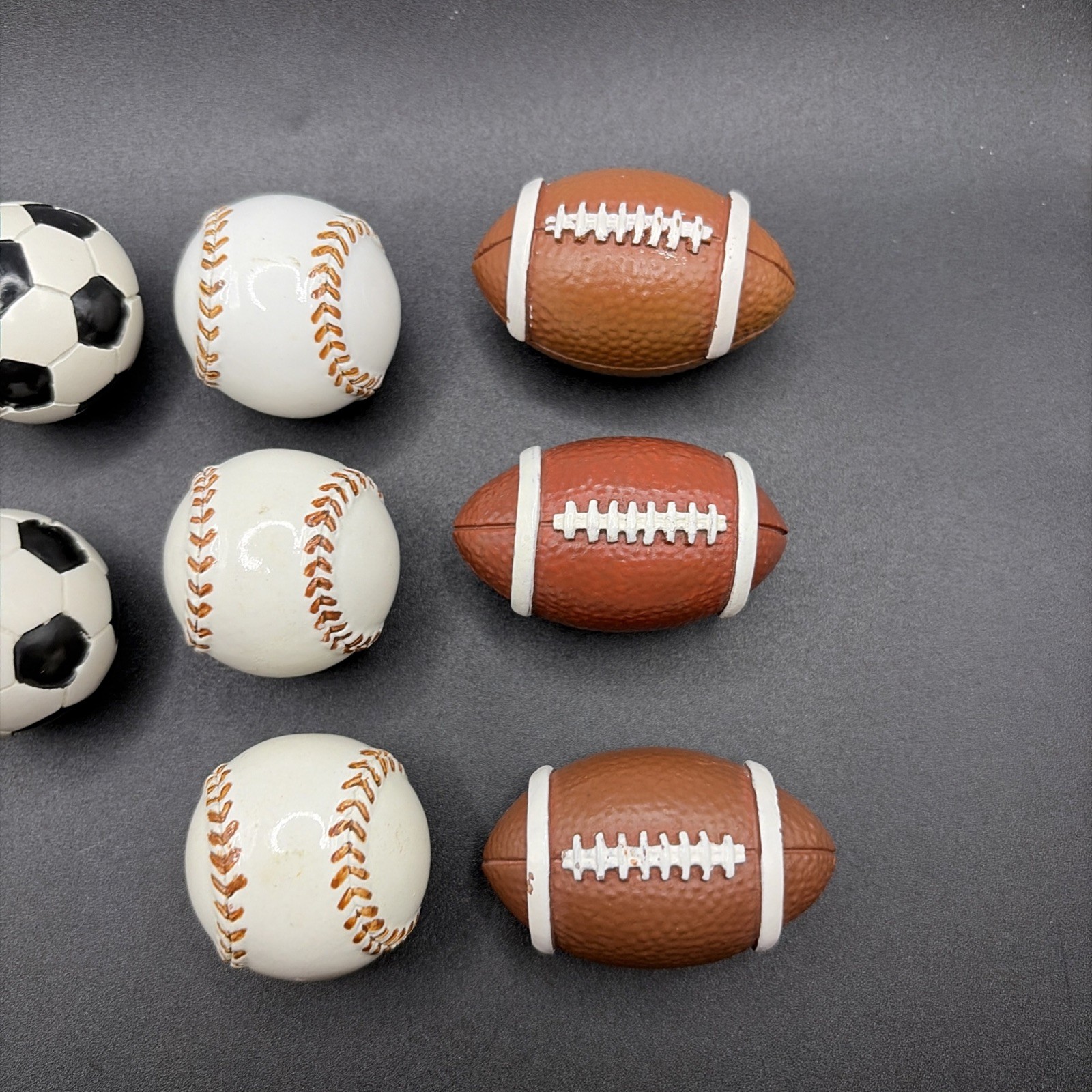 Vintage MultiSports Balls Dresser Handles Drawer Pulls. Set Of 10