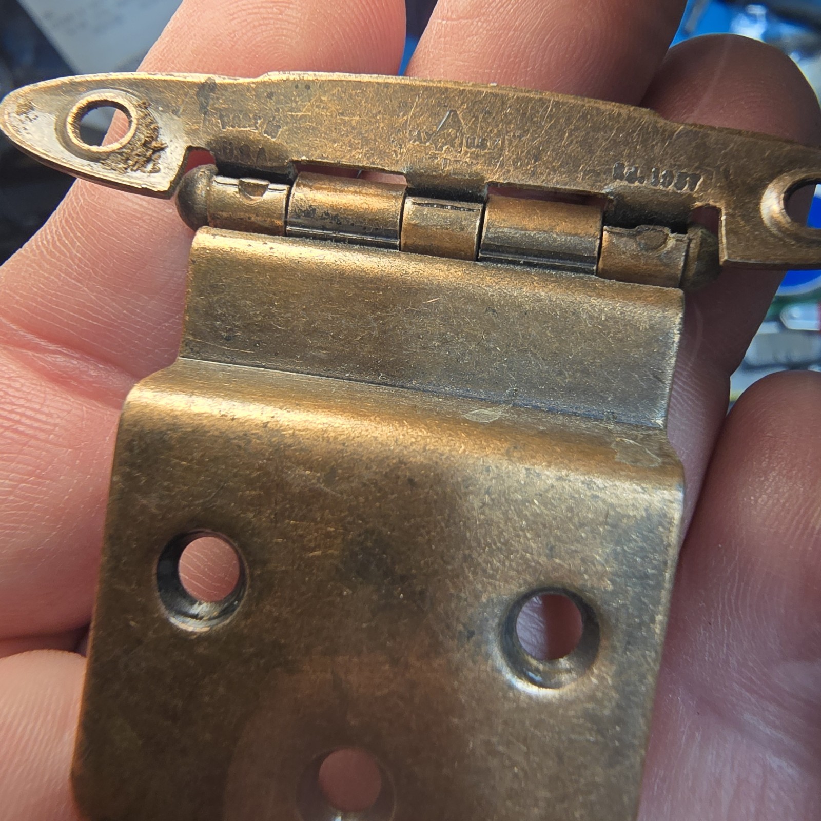 Vintage Ajax USA Furniture Hardware Set Hinges Pulls Knobs D-195824