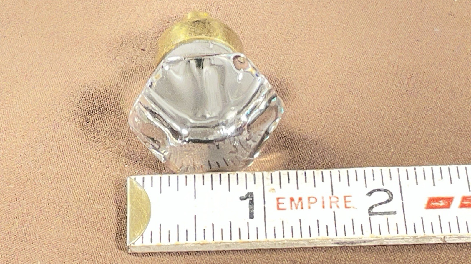 Antique Original Dental Medical Cabinet Glass Drawer Knob Pull Hardware