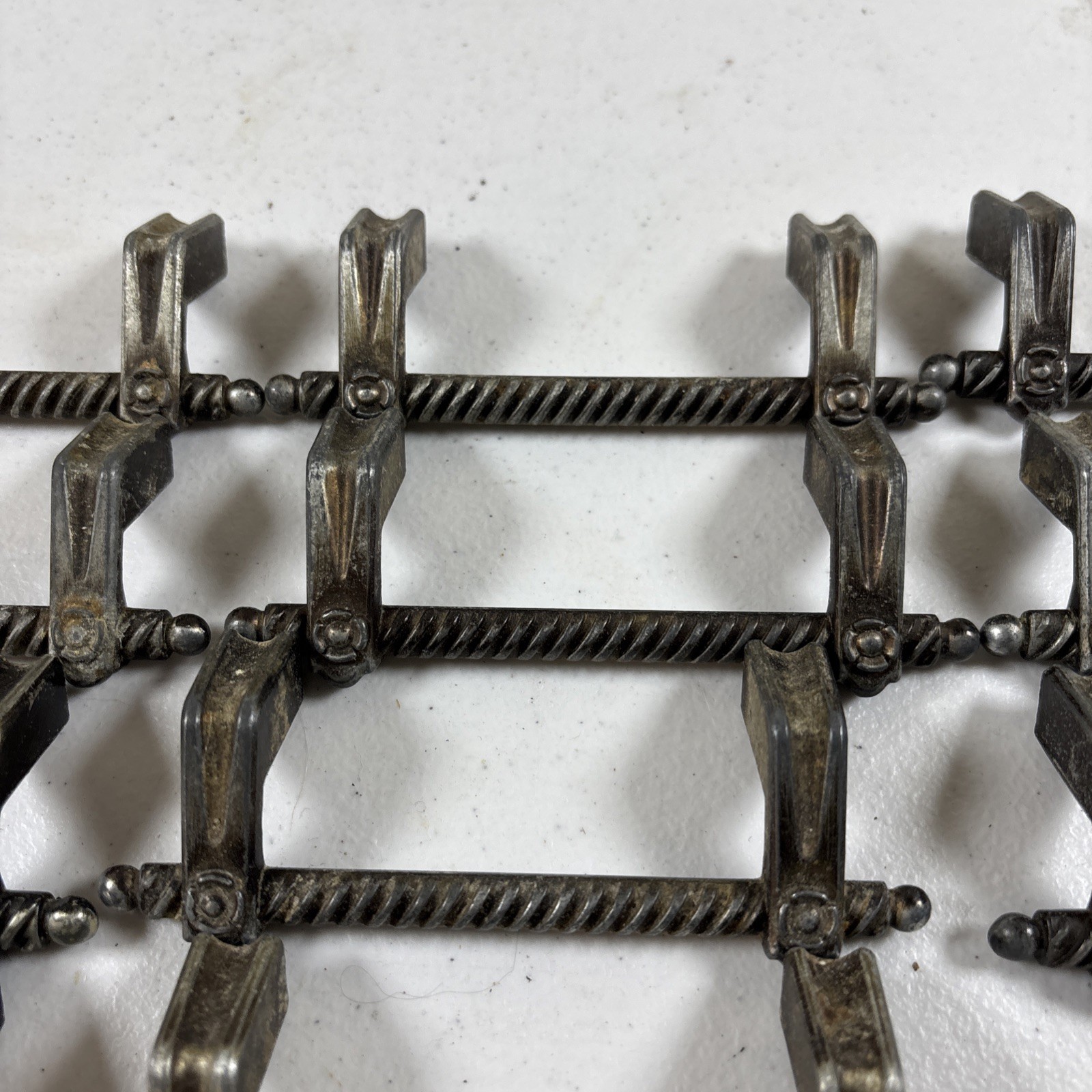 Ajax ROPED Metal Drawer Pull/Cabinet Handles 4.5″ Long 3” OC Silver 13pc VTG