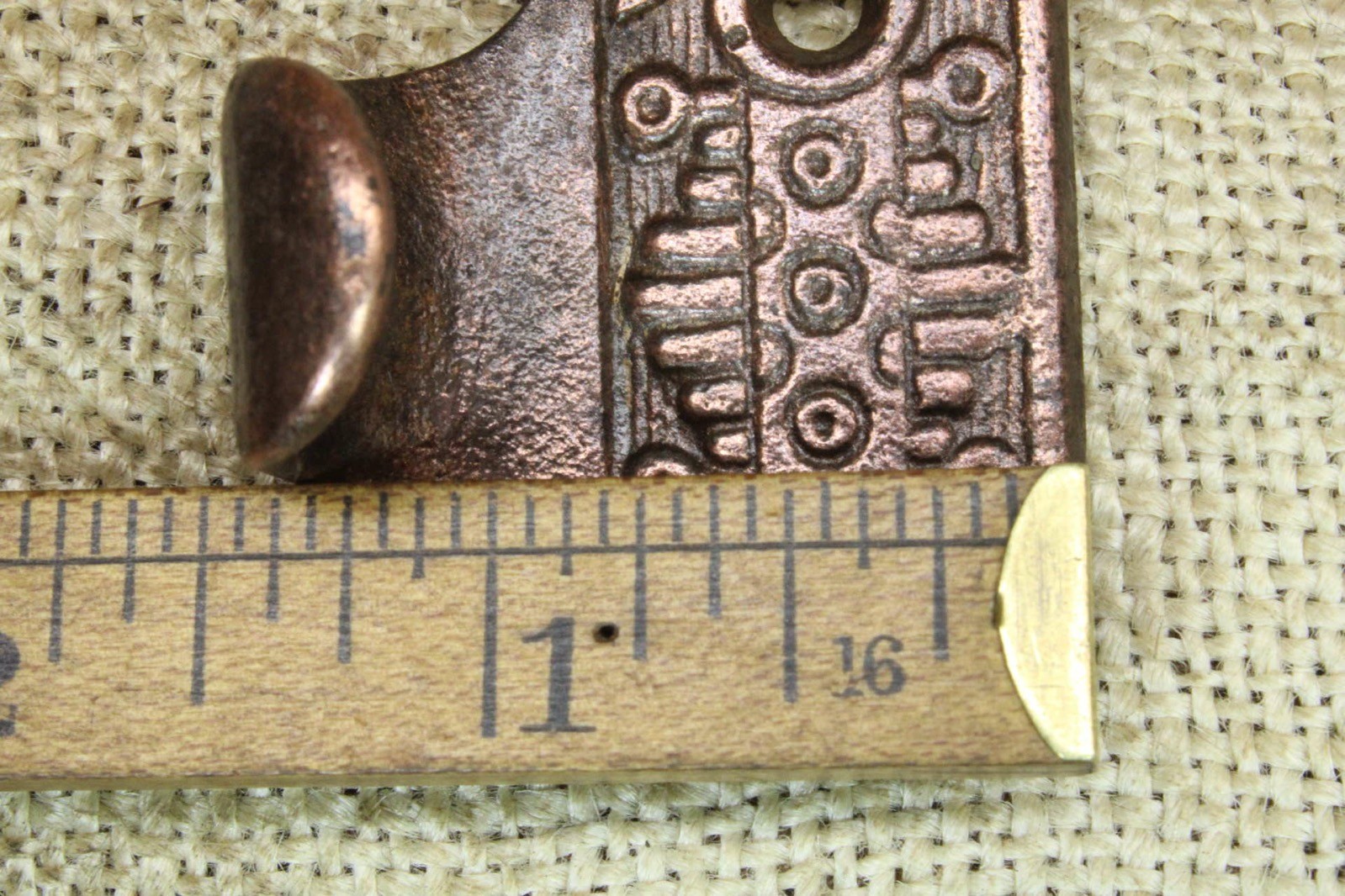 2 Old Window Sash Lifts Pulls Cast Iron Copper Bronze Finish Victorian Windsor