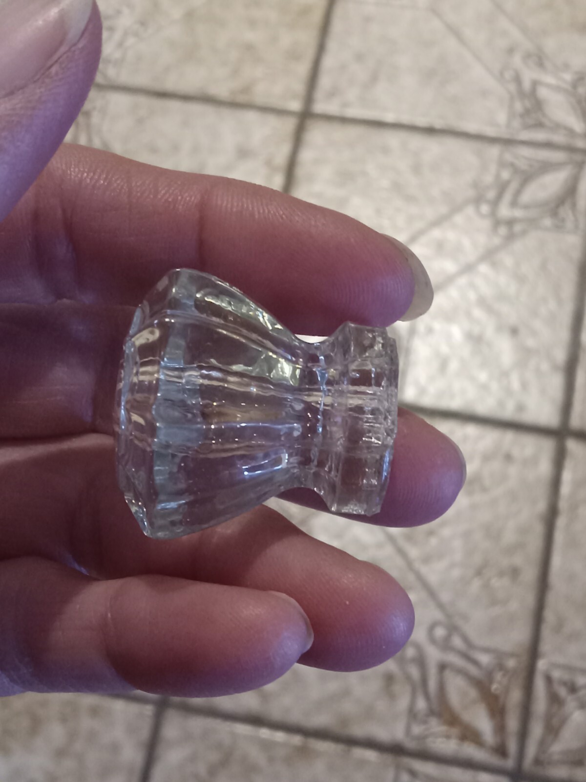 Set 15 Drawer Knobs Antique Clear Crystal Glass Dresser Cabinet Pulls Hardware