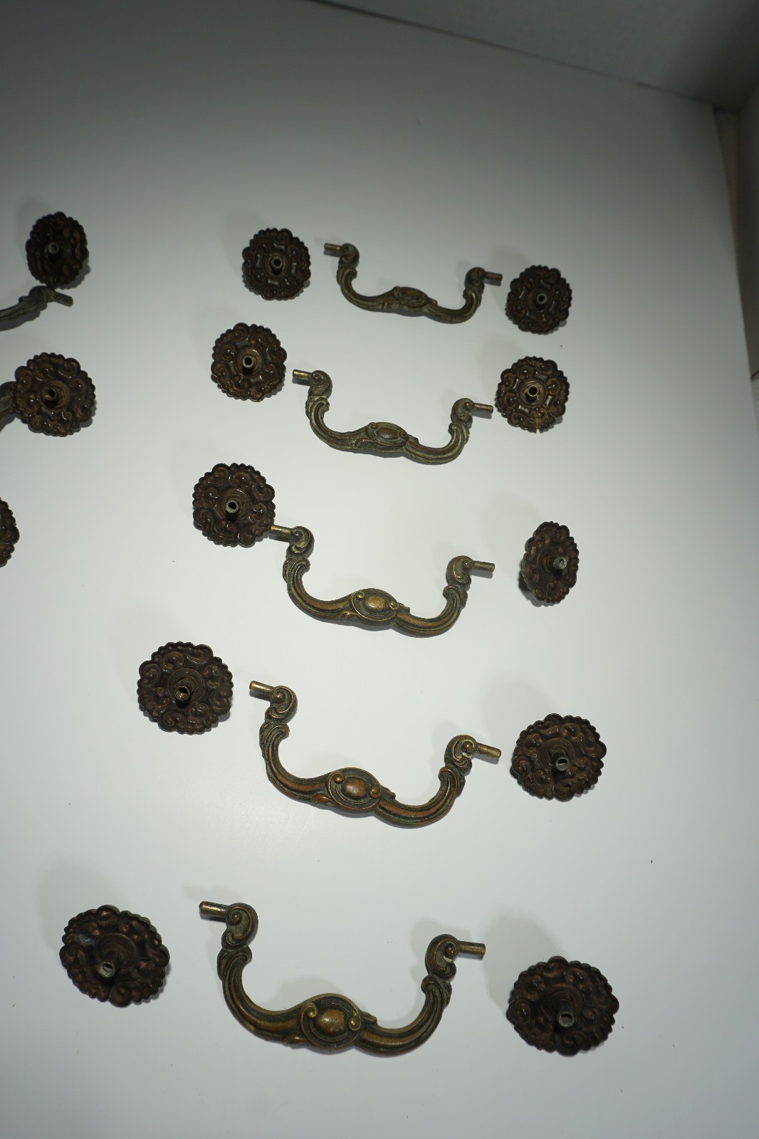 Vintage Keeler Brass Company’s Drop Bail Drawer Pulls Lot K6613 As Is