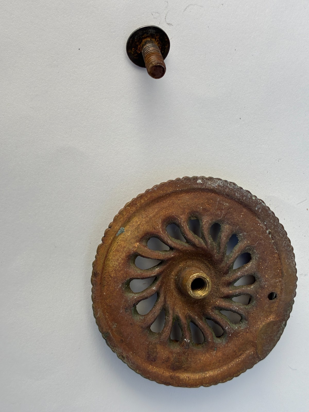 Lot Brass & Metal Pulls Cabinet Handle Mixed Material Distressed Vintage Salvage