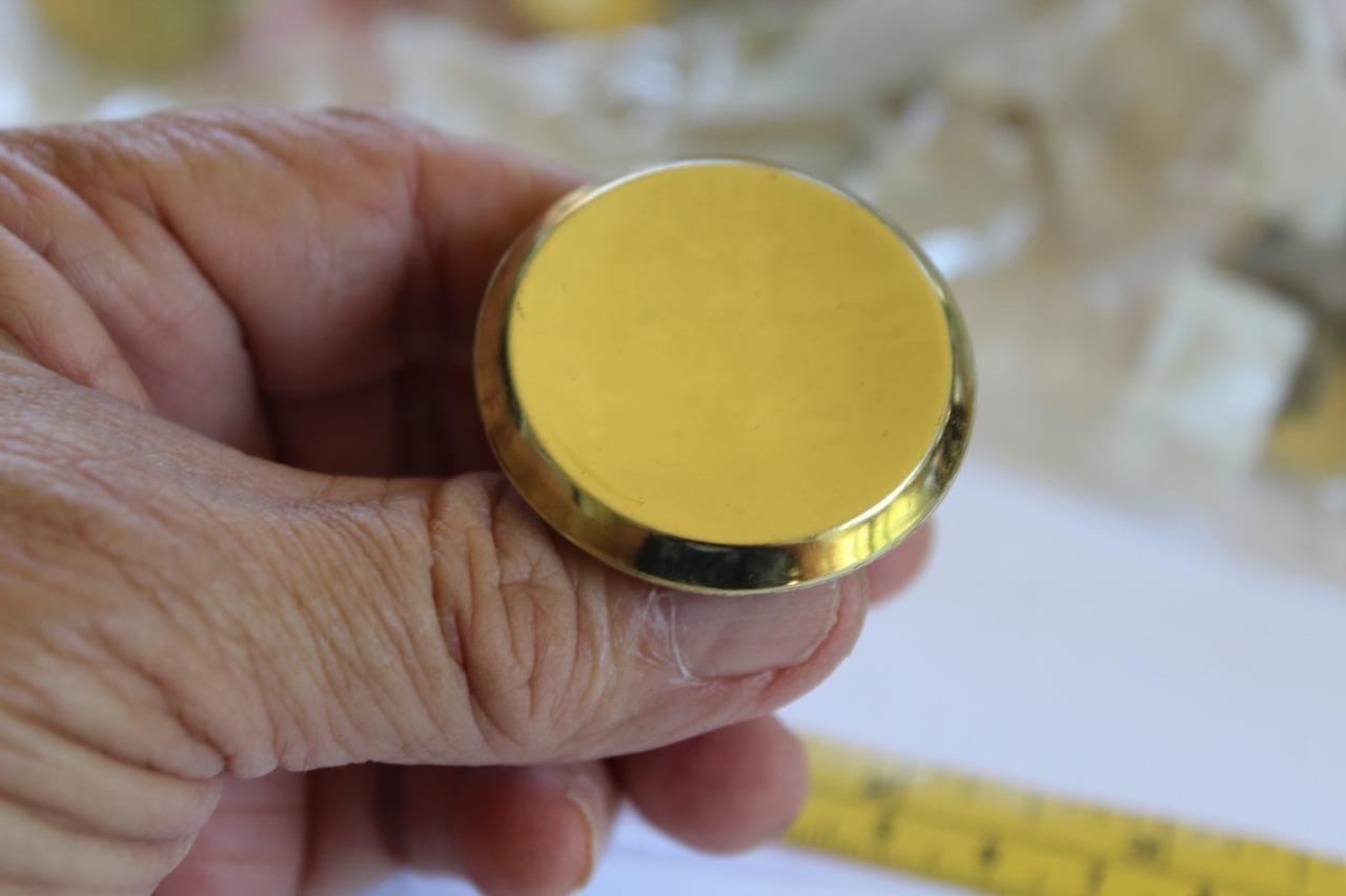 Vintage Ajax Knob 418 Drawer Pulls Lot Of 10 Copper Colored NOS Cabinet Sealed