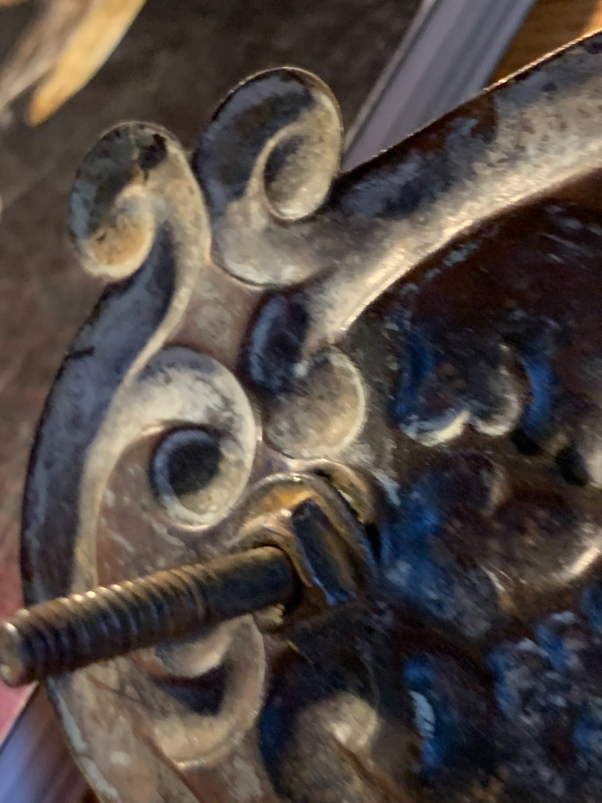 c1880-1900 Antique Six stamped Brass Drawer Pulls 3″ Bore