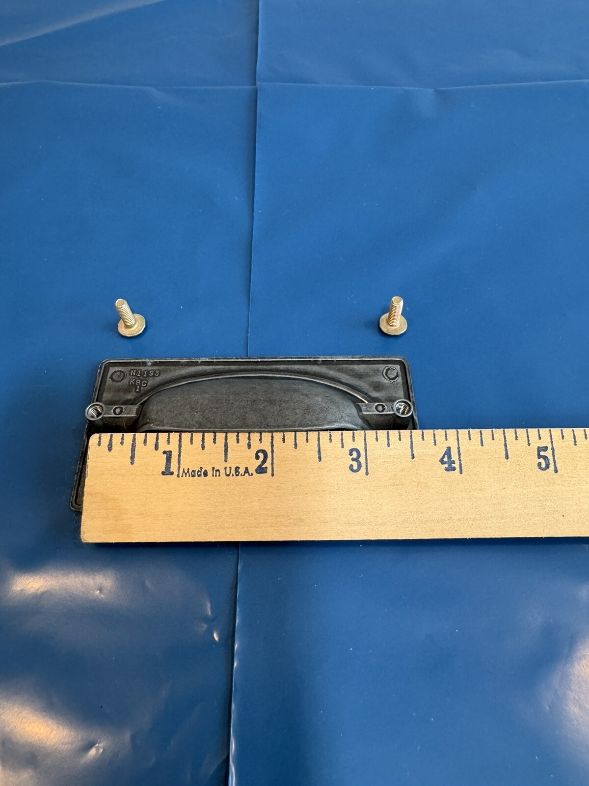 Drexel New Generation Drawer Pull Black Campaign Vintage Mid Century Hardware