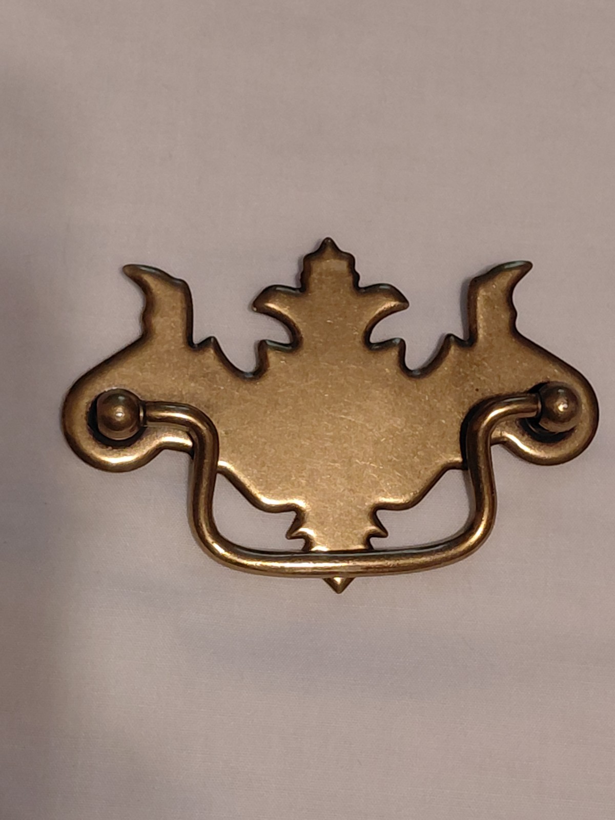 Vintage 3 3/4″ Brass Finish Chippendale Batwing Style Drawer Pulls Handles (6)