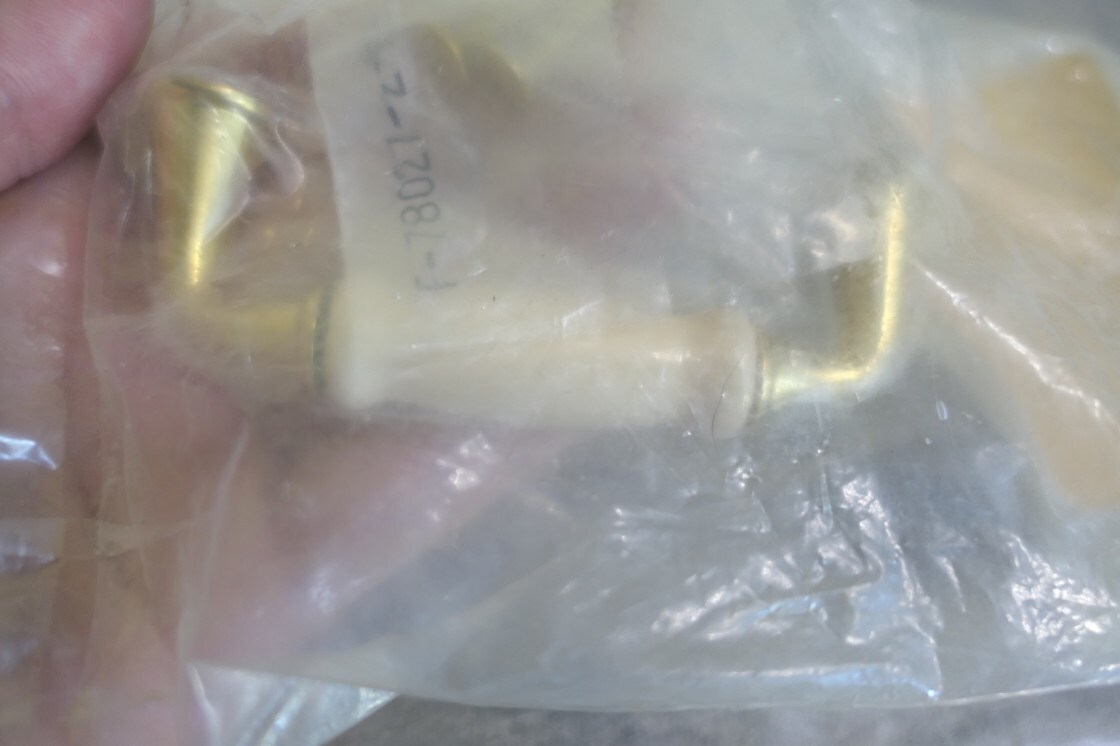 NOS Amerock Brass & Ceramic Cabinet Dresser Sideboard Drawer Pull Handle 3.25″ L