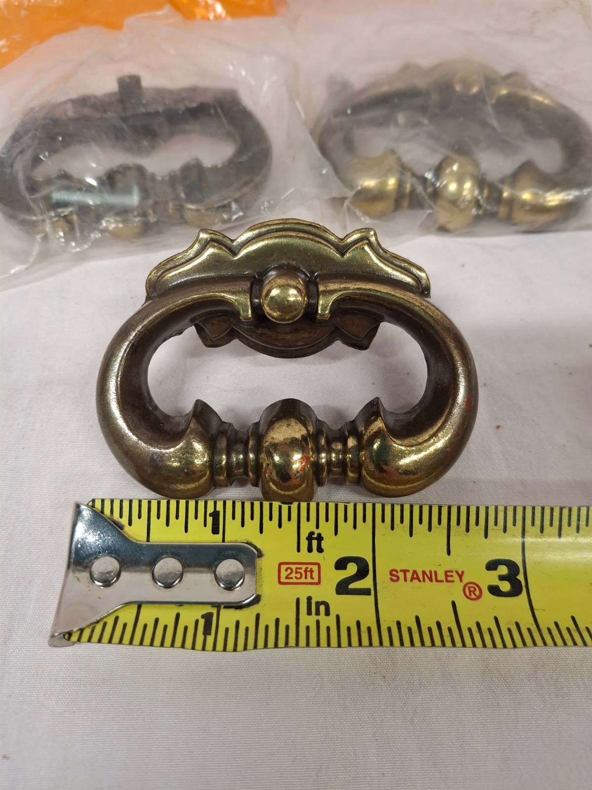 Lot of 3 Amerock BP764-AE Antique English Brass Furniture Knob Handle Cabinet