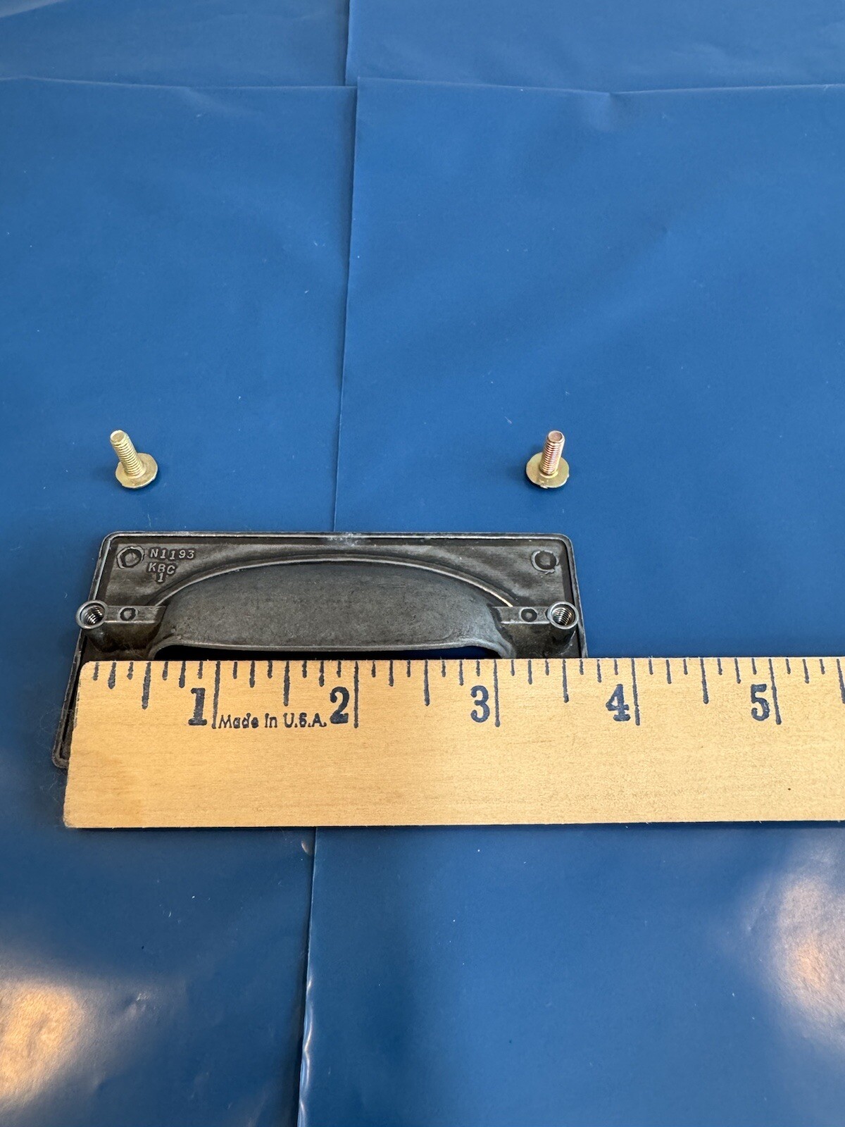 Drexel New Generation Drawer Pull Black Campaign Vintage Mid Century Hardware